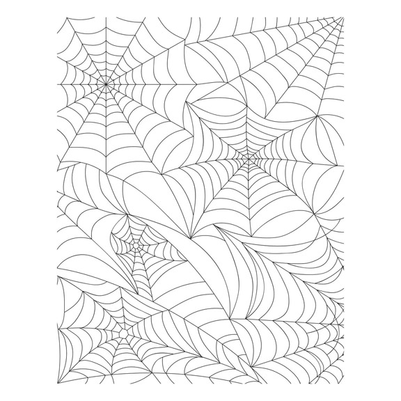 Spider Web - Halloween Background Press Plate