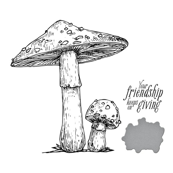 Mushroom Duo - Press Plate And Die Set