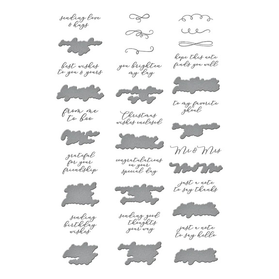 Sentiments of Wonder - Press Plate And Die Set