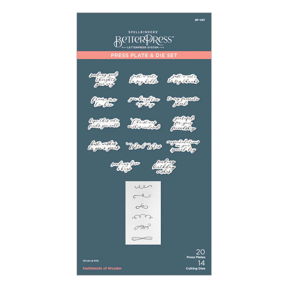 Sentiments of Wonder - Press Plate And Die Set