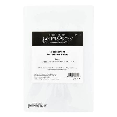 BetterPress Replacement Shims 