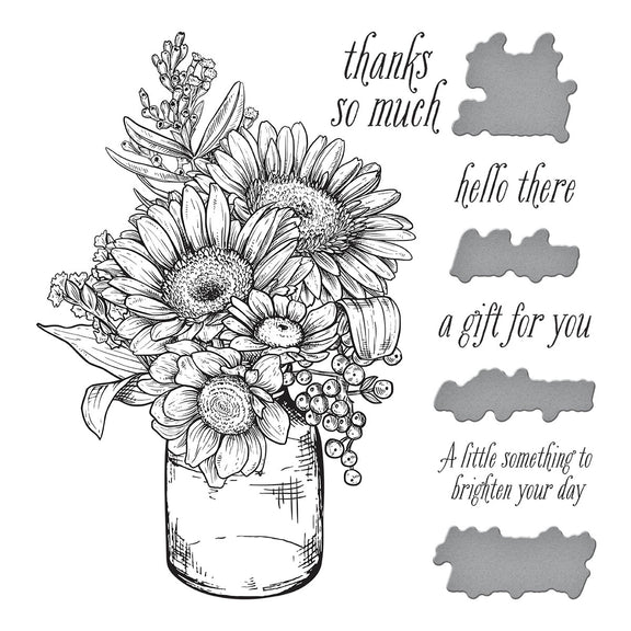 Sunflower Bouquet - Press Plate & Die Set