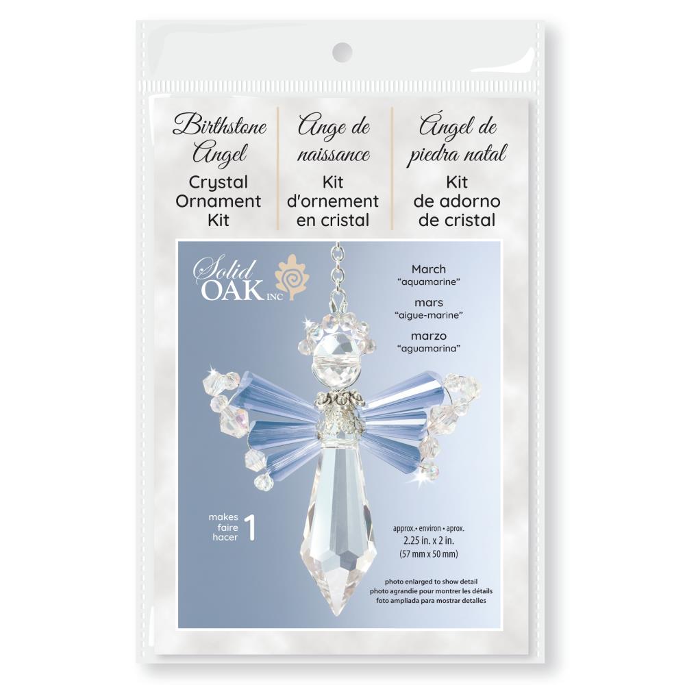 March/Aquamarine - Birthstone Angel Suncatcher Ornament Kit
