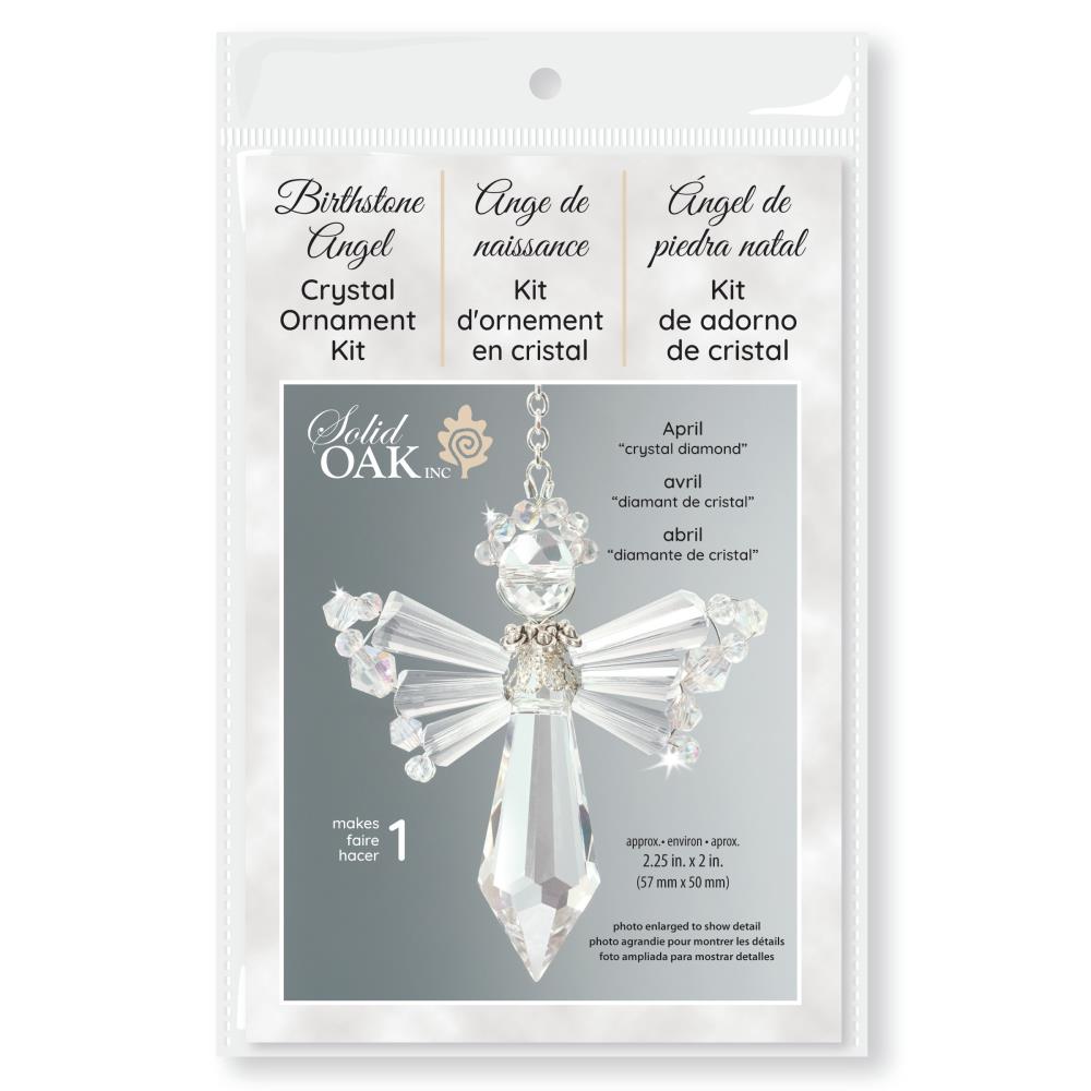 April/Diamond - Birthstone Angel Suncatcher Ornament Kit