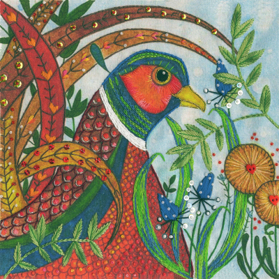 Pheasant - Flights of Fancy - Embroidery Kit
