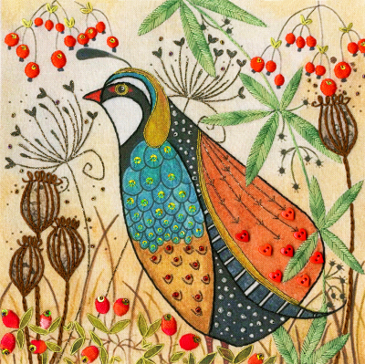 Partridge - Flights of Fancy - Embroidery Kit