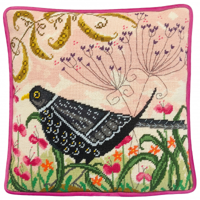 Flights of Fancy-Blackbird Tapestry (BOX) - Needlepoint Kit