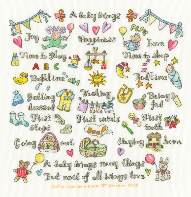 A Baby Brings Many Things Collection - Cross Stitch Kit