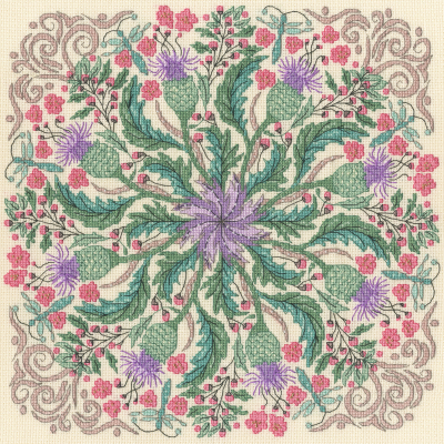 Swirling Thistles - Beth Buffington - Cross Stitch Kit