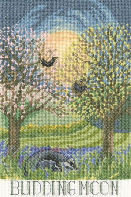 Budding Moon - Full Moons Collection - Cross Stitch Kit