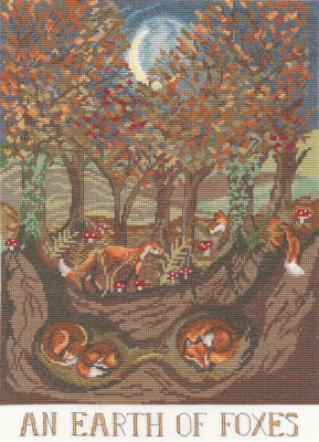 An Earth of Foxes - Lizzie Spikes - Cross Stitch Kit