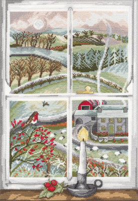 Rosehip Window - Driftwood Designs- Cross Stitch Kit