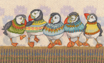 A Fair Isle Flock - Cross Stitch Kit