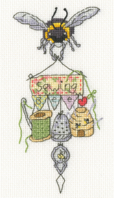 Sewing Bee - Bee & Ladybird - Cross Stitch Kit