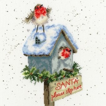 Santa Please Stop Here - Hannah Dale - Cross Stitch Kit