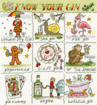 Know Your Gin - Cross Stitch Kit