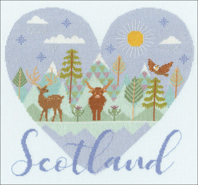 Heart Of Scotland - Wild At Heart - Cross Stitch Kit