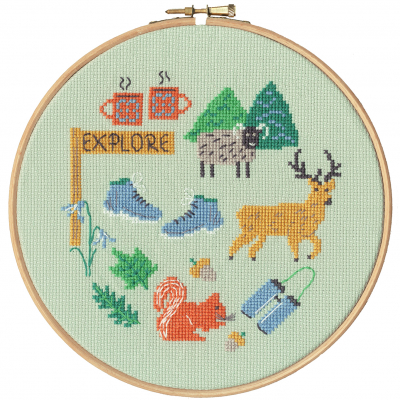 Explore - Sew Easy by Jessica Hogarth - Cross Stitch Kit