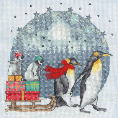 Winter Waddle - Christmas Cross Stitch Kit