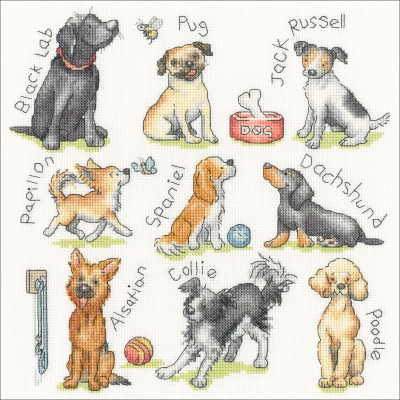 Woof! - Kate Garrett - Cross Stitch Kit