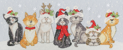 Festive Felines - Karen Tye Bentley - Cross Stitch Kit