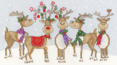 Prancing Pals - Christmas Cross Stitch Kit
