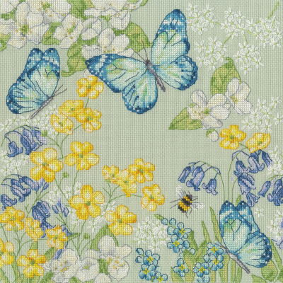 Aquamarine Meadow - Cross Stitch Kit