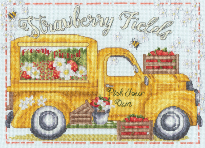 Strawberry Fields - Pick Your Own - Cross Stitch Kit