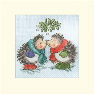 Christmas Kiss Card - Margaret Sherry Cross Stitch Kit
