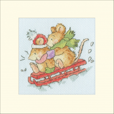 Hold Tight Christmas Card - Margaret Sherry Cross Stitch Kit