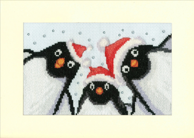 Penguin Selfie - Christmas Cross Stitch Kit