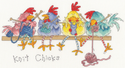 Knit Chicks - Margaret Sherry - Cross Stitch Kit