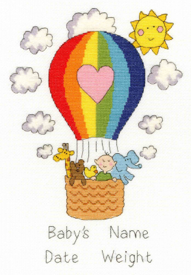 Balloon Baby Samplers - June Armstrong - Cross Stitch Kit