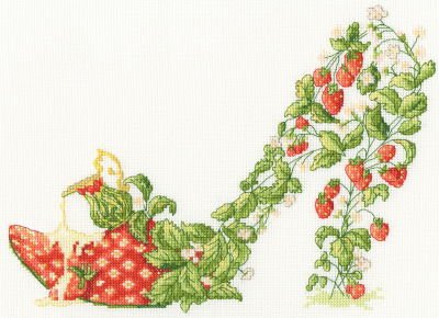 Strawberries & Cream - Sally King - Cross Stitch Kit