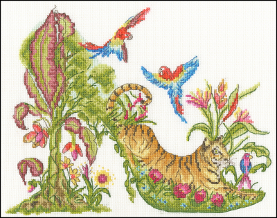 Walk on the Wild Side - Shoe Art - Cross Stitch Kit