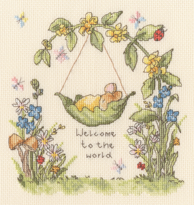 From Little Acorns - Ink & Snail - Cross Stitch Kit