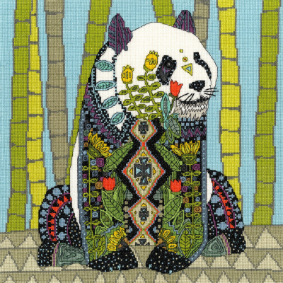 Jewelled Panda - Cross Stitch Kit
