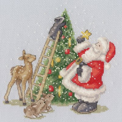 North Pole Star - Christmas Cross Stitch Kit, zoomed in. Select this picture to zoom back out.