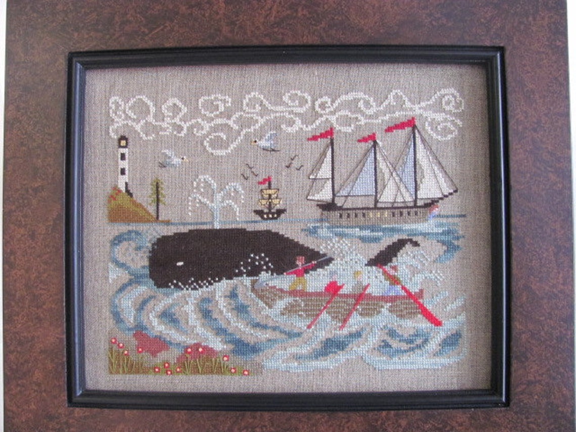 New England Whaling Waters - Cross Stitch Pattern