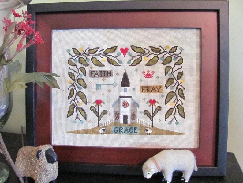 Old South Church - Christian Cross Stitch Pattern