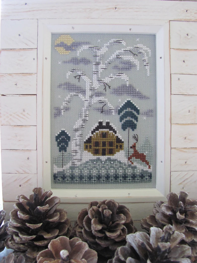 White Birch Winter - Cross Stitch Pattern