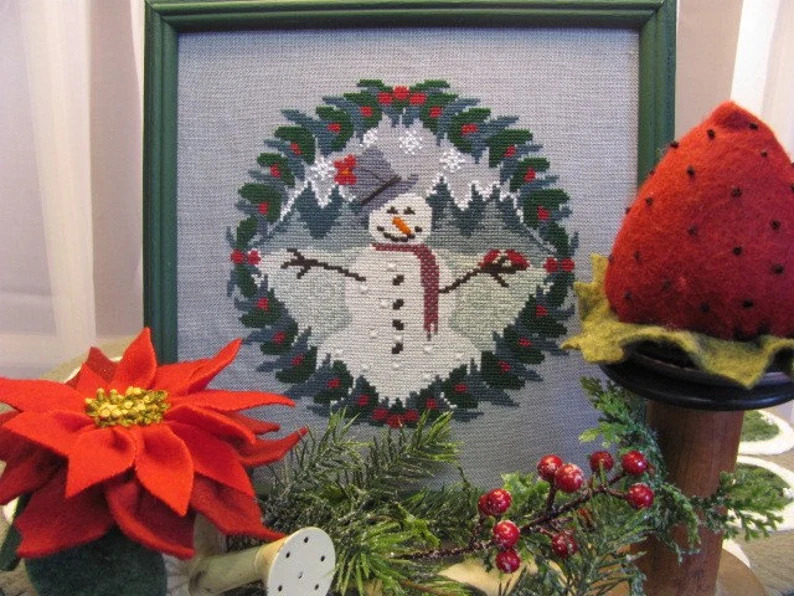 Sam the Snowman - Cross Stitch Pattern