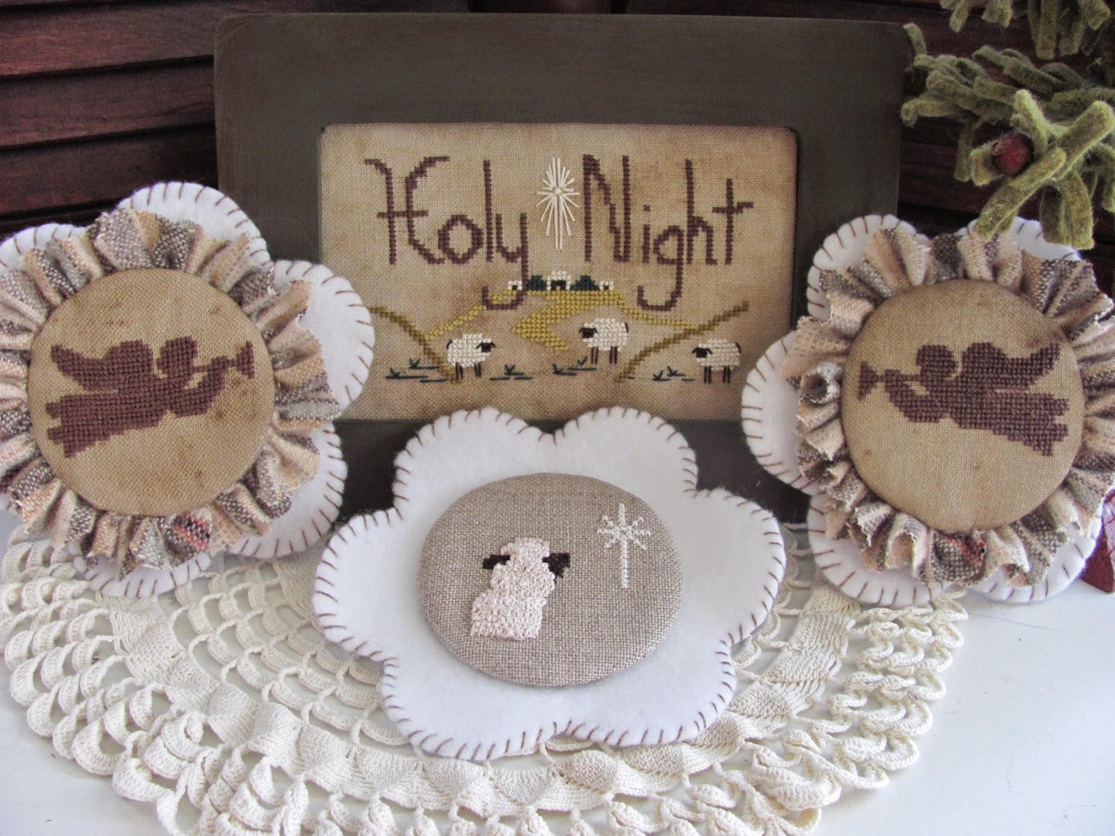 Angels of the Holy Night - Cross Stitch Pattern