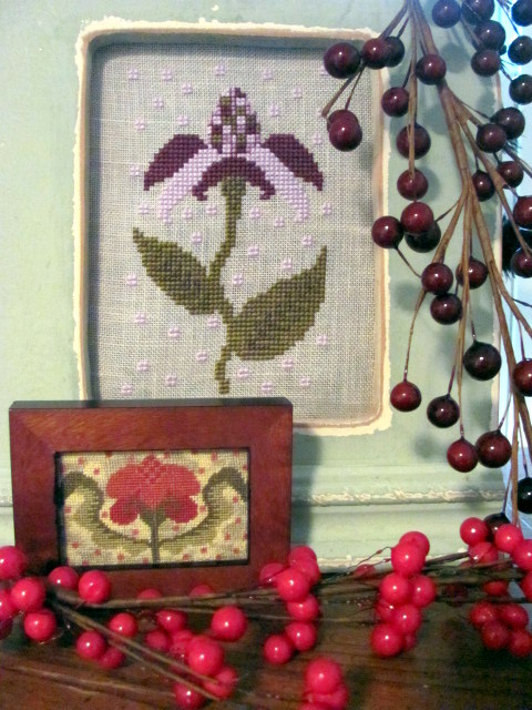 Funky Flower Sisters Amy and Julie - Cross Stitch Pattern