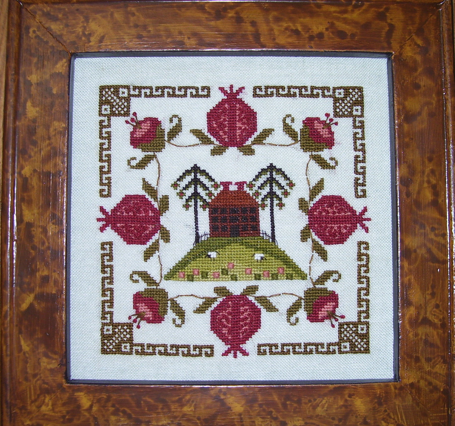 Pomegrante Estate - Cross Stitch Pattern