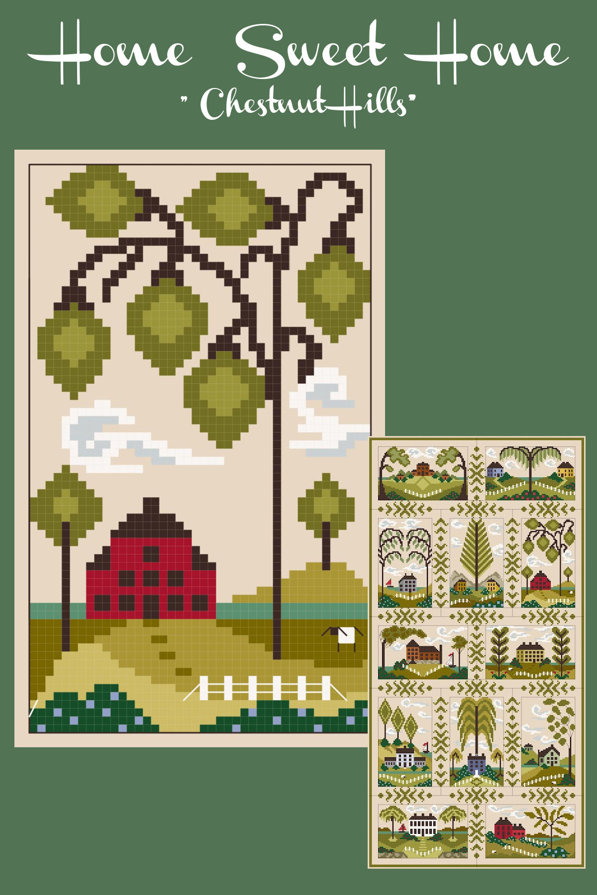 Home Sweet Home Chestnut Hills 5 - Cross Stitch Pattern
