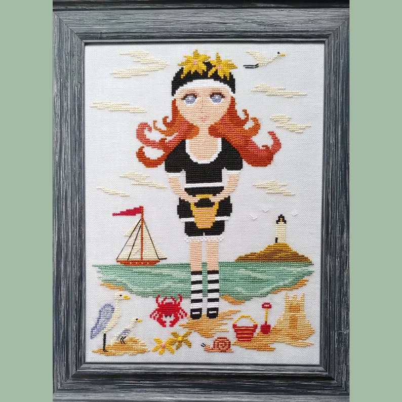 Gigi At The Seashore - Cross Stitch Pattern