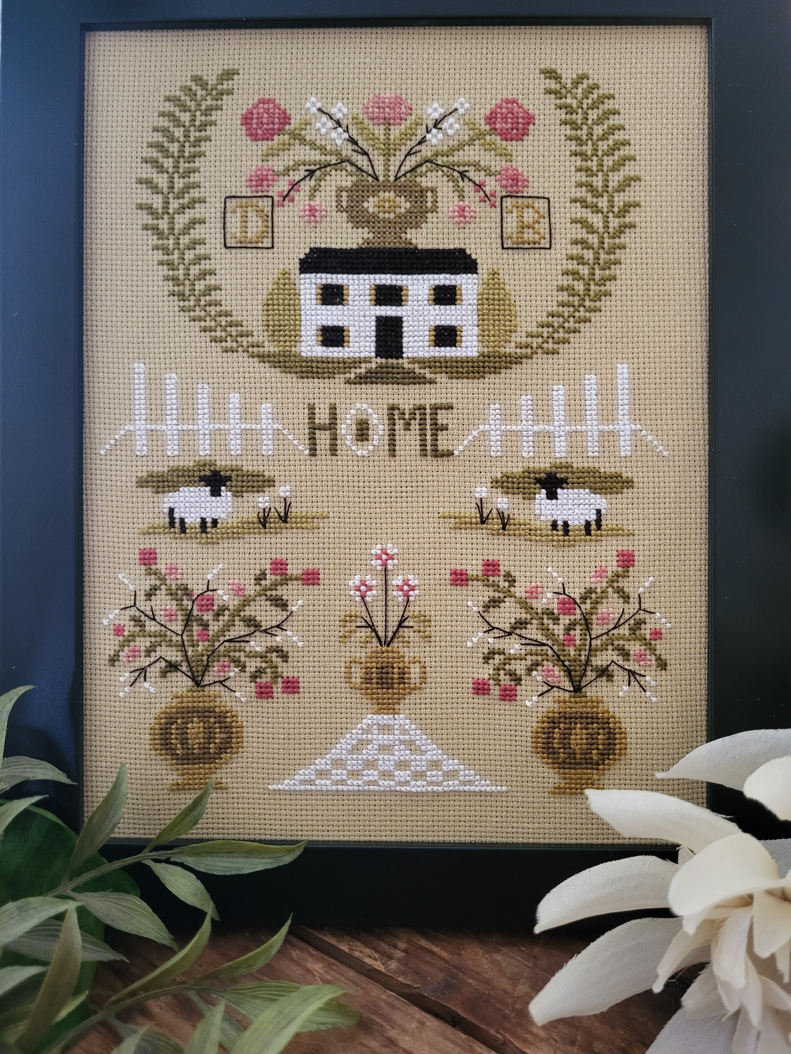 Home Among The Blossoms - Cross Stitch Pattern