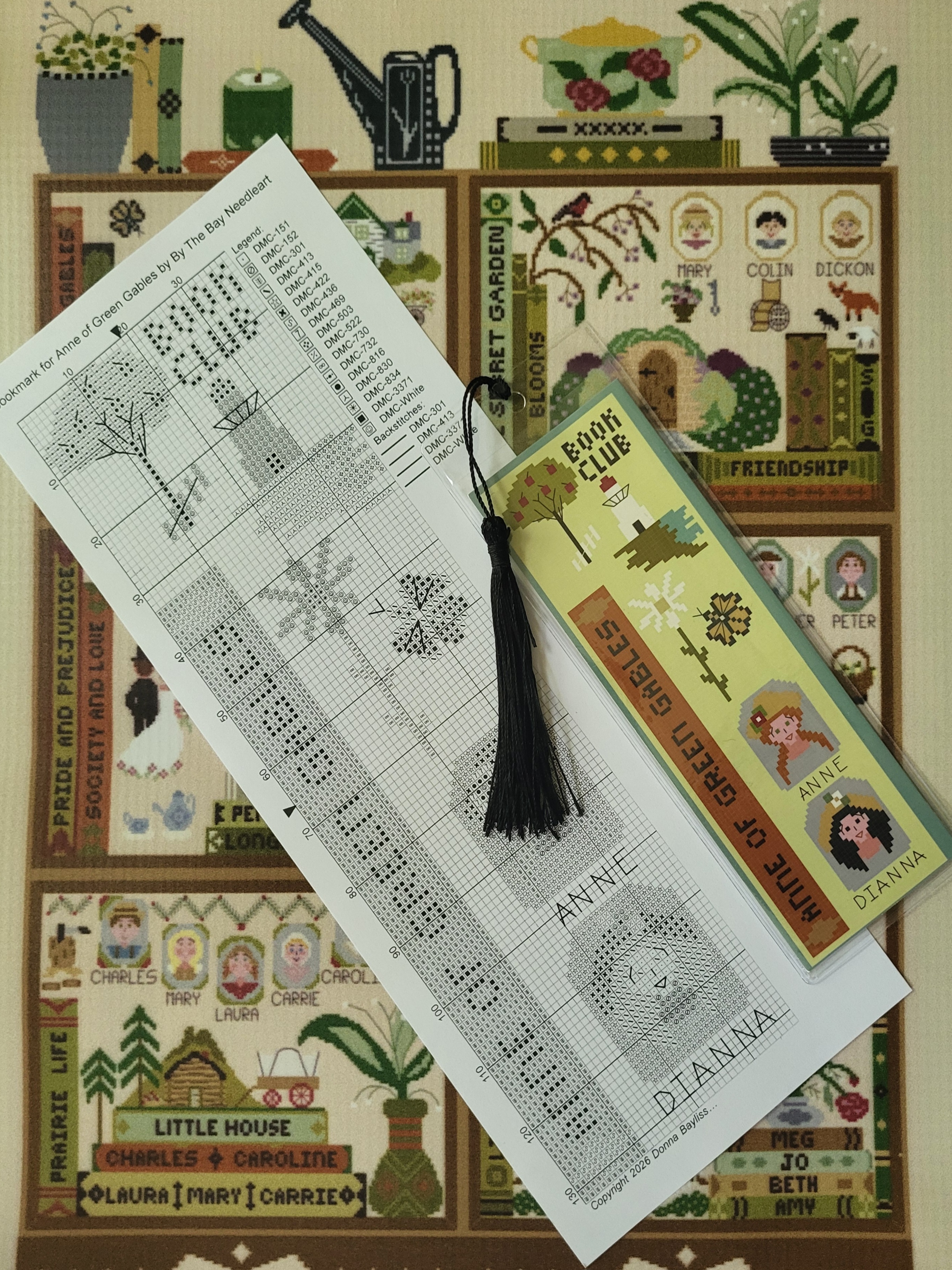 Anne of Green Gables - Cross Stitch Pattern, different perspective #2, zoomed in. Select this picture to zoom back out.