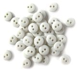 Buttons Galore Tiny Buttons - White